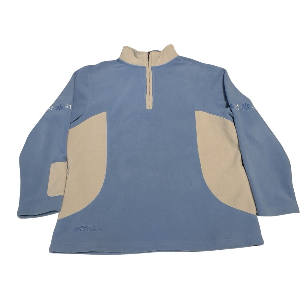Bombardier Blue‎ Quarter Zip Fleece Sweater Base Pullover XL